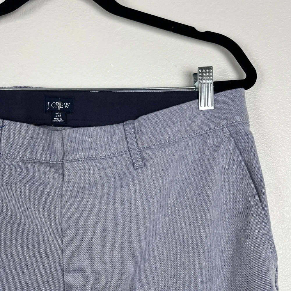 J. Crew Men's Oxford Tech Slim‎ Pant Blue Sz 32x30